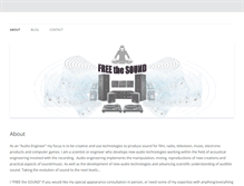 Tablet Screenshot of freethesound.com